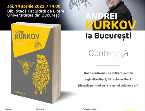 Conferința „Rolul scriitorului ca militant pentru o gândire liberă, într-o lume liberă”, cu participarea scriitorului ucrainean Andrei Kurkov